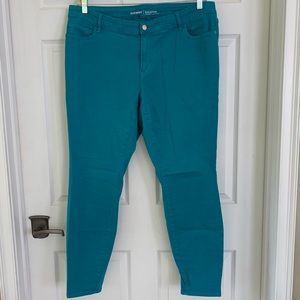 Turquoise Old Navy Rockstar Jeans